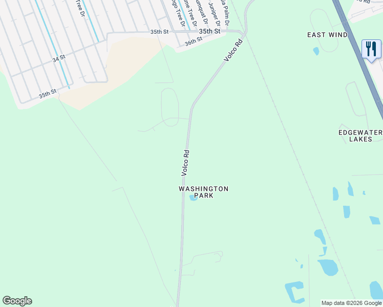 map of restaurants, bars, coffee shops, grocery stores, and more near 715 Volco Road in Edgewater