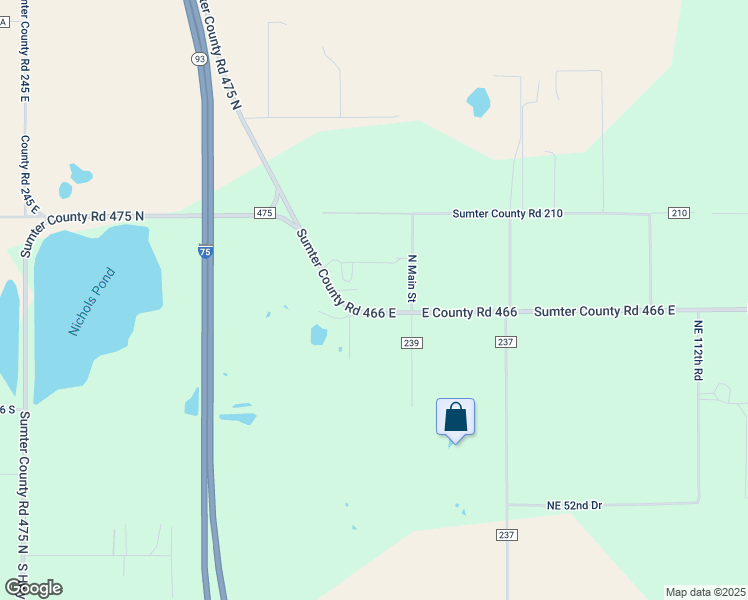 map of restaurants, bars, coffee shops, grocery stores, and more near 98 County Road 466 in Oxford