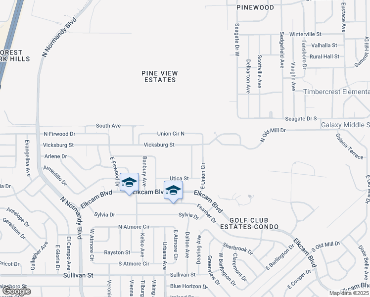 map of restaurants, bars, coffee shops, grocery stores, and more near 961 Vicksburg Street in Deltona