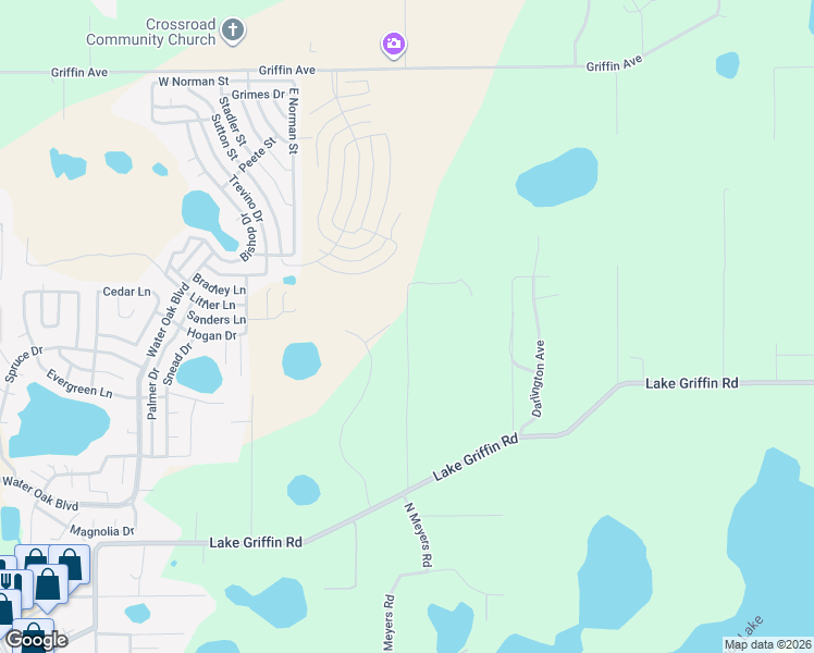 map of restaurants, bars, coffee shops, grocery stores, and more near 2641 Lake Griffin Road in Lady Lake