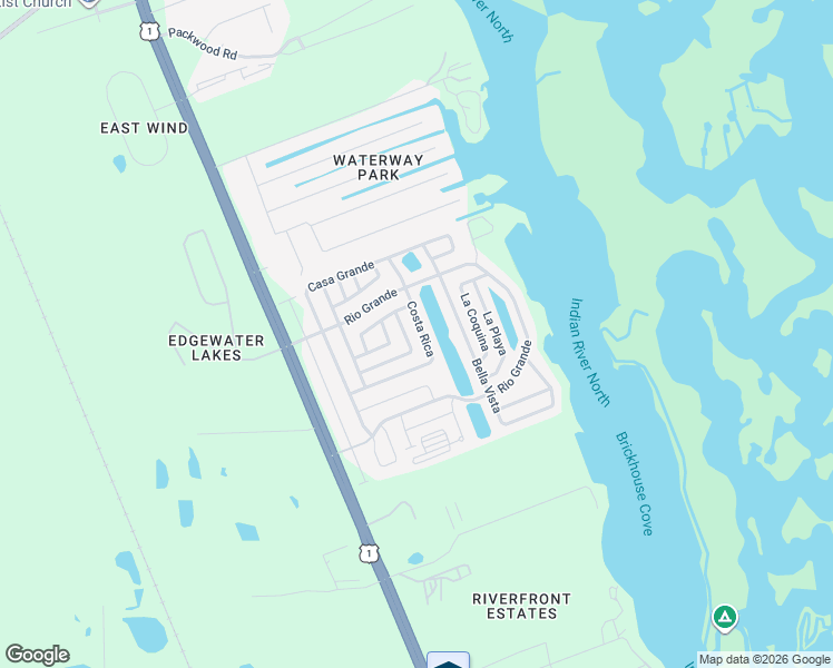 map of restaurants, bars, coffee shops, grocery stores, and more near 241 Costa Rica in Edgewater