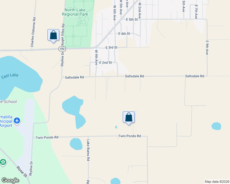 map of restaurants, bars, coffee shops, grocery stores, and more near 19214 Saltsdale Road in Umatilla