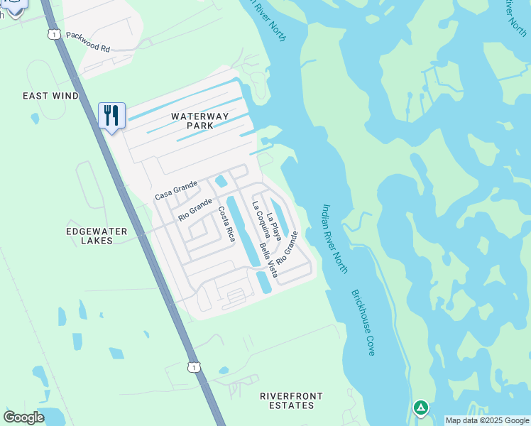map of restaurants, bars, coffee shops, grocery stores, and more near 346 Rio Grande in Edgewater