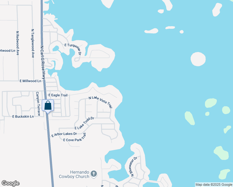 map of restaurants, bars, coffee shops, grocery stores, and more near 4050 East Eagle Trail in Hernando