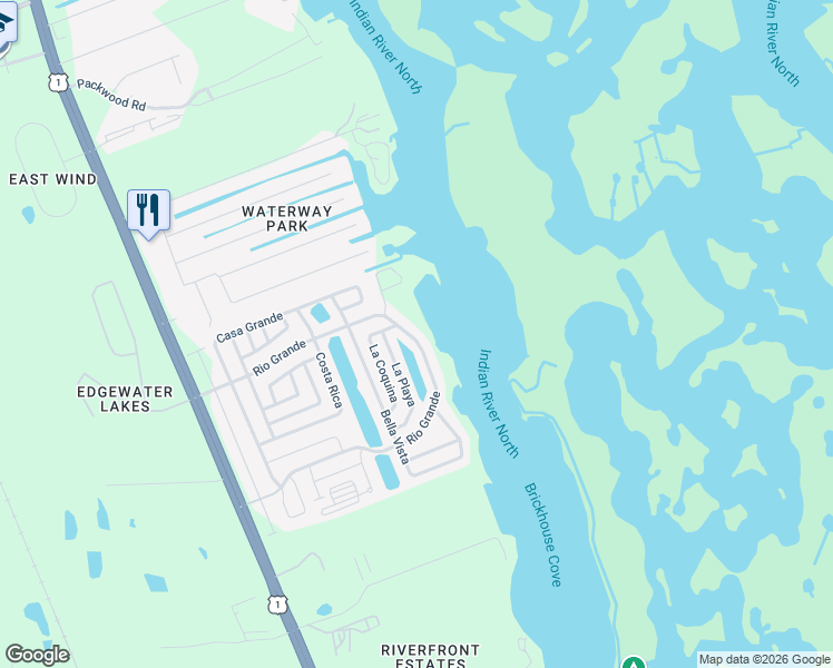 map of restaurants, bars, coffee shops, grocery stores, and more near 346 Rio Grande in Edgewater