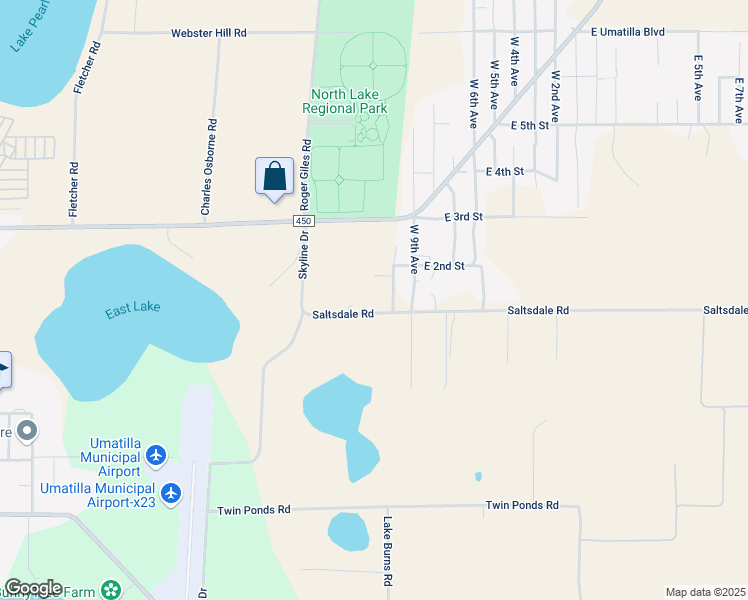 map of restaurants, bars, coffee shops, grocery stores, and more near 695 Saltsdale Road in Umatilla