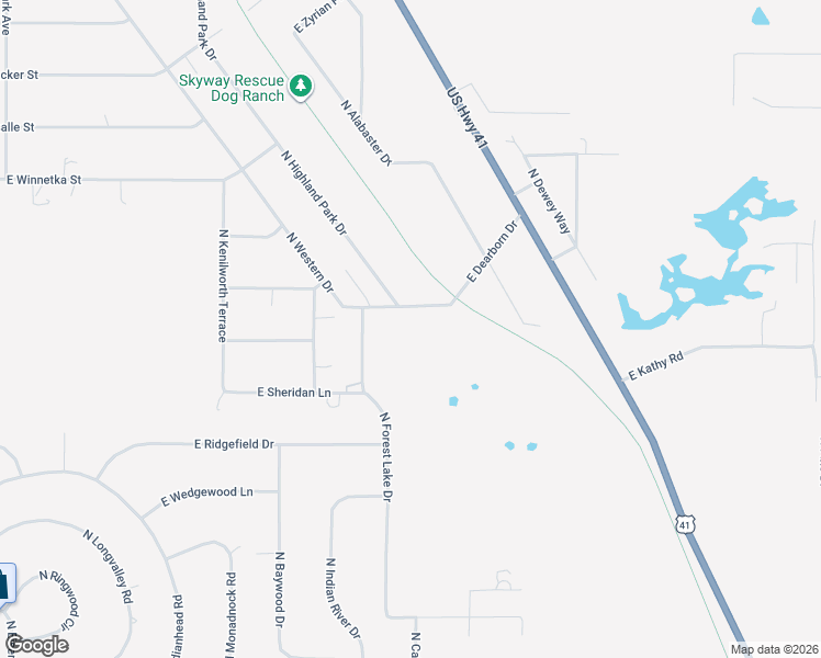 map of restaurants, bars, coffee shops, grocery stores, and more near 1946 East Dearborn Drive in Hernando