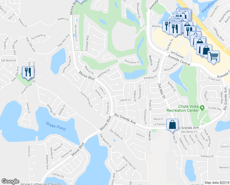 map of restaurants, bars, coffee shops, grocery stores, and more near 812 Ramos Drive in The Villages