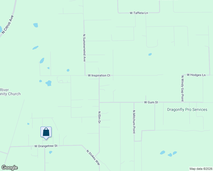 map of restaurants, bars, coffee shops, grocery stores, and more near 8015 West Baja Court in Crystal River