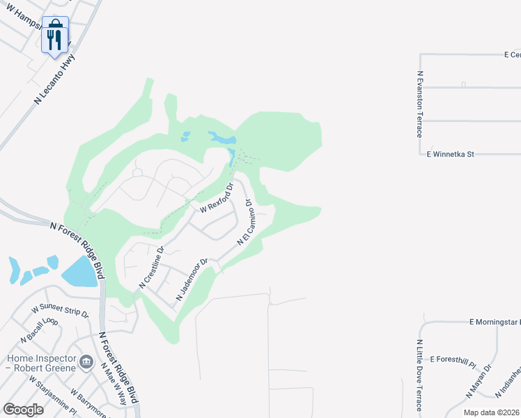 map of restaurants, bars, coffee shops, grocery stores, and more near 4895 North El Camino Drive in Beverly Hills