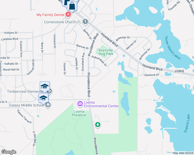 map of restaurants, bars, coffee shops, grocery stores, and more near 1838 Joyner Drive in Deltona