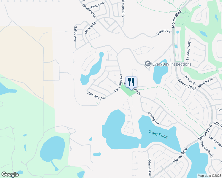 map of restaurants, bars, coffee shops, grocery stores, and more near 1906 Antonia Place in The Villages