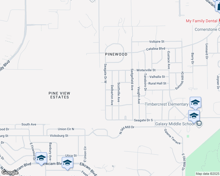 map of restaurants, bars, coffee shops, grocery stores, and more near 2552 Delbarton Avenue in Deltona