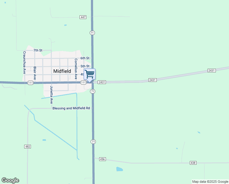 map of restaurants, bars, coffee shops, grocery stores, and more near 8671 Farm to Market Road 2431 in Markham