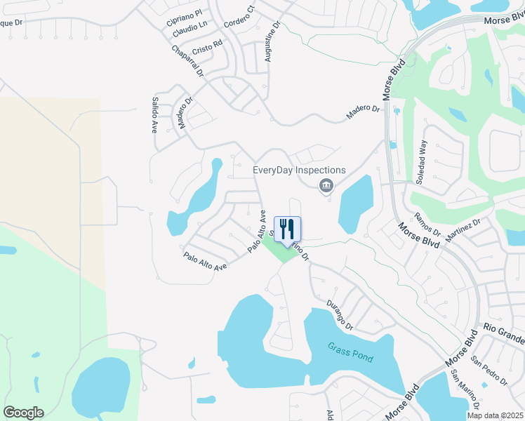 map of restaurants, bars, coffee shops, grocery stores, and more near 1939 Palo Alto Avenue in The Villages