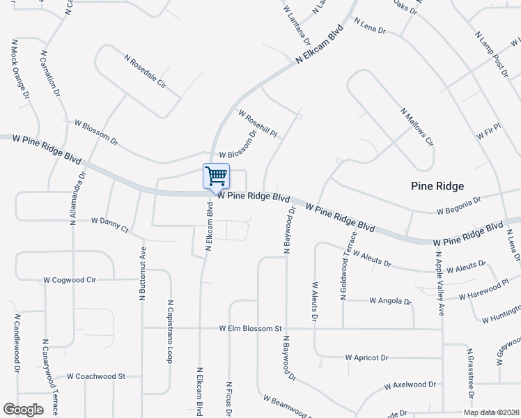 map of restaurants, bars, coffee shops, grocery stores, and more near 3042 West Pine Ridge Boulevard in Beverly Hills