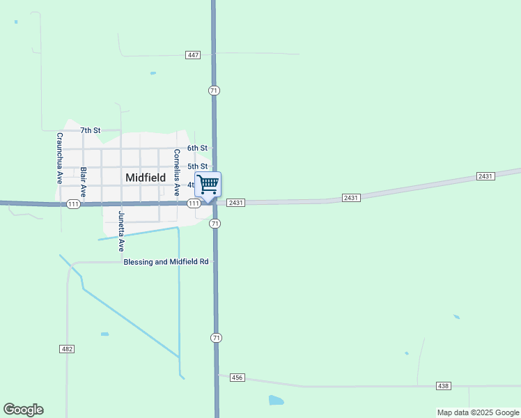 map of restaurants, bars, coffee shops, grocery stores, and more near 8671 Farm to Market Road 2431 in Markham