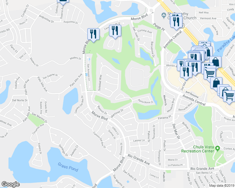 map of restaurants, bars, coffee shops, grocery stores, and more near 912 San Saba Court in Lady Lake