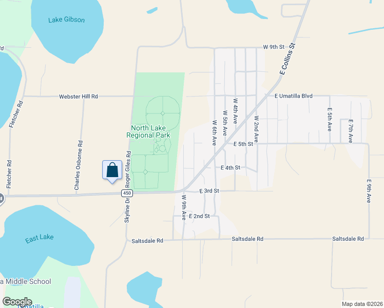 map of restaurants, bars, coffee shops, grocery stores, and more near 40422 West 9th Avenue in Umatilla