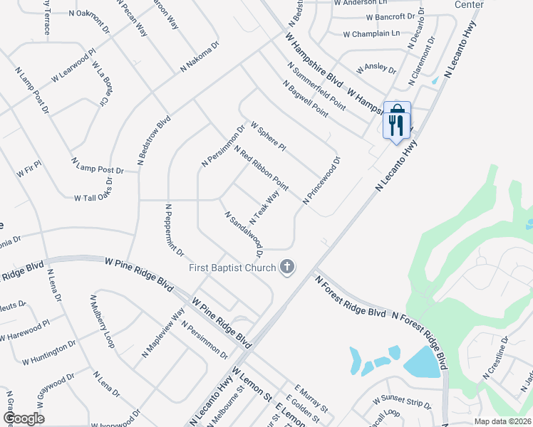 map of restaurants, bars, coffee shops, grocery stores, and more near 5189 North Teak Way in Beverly Hills