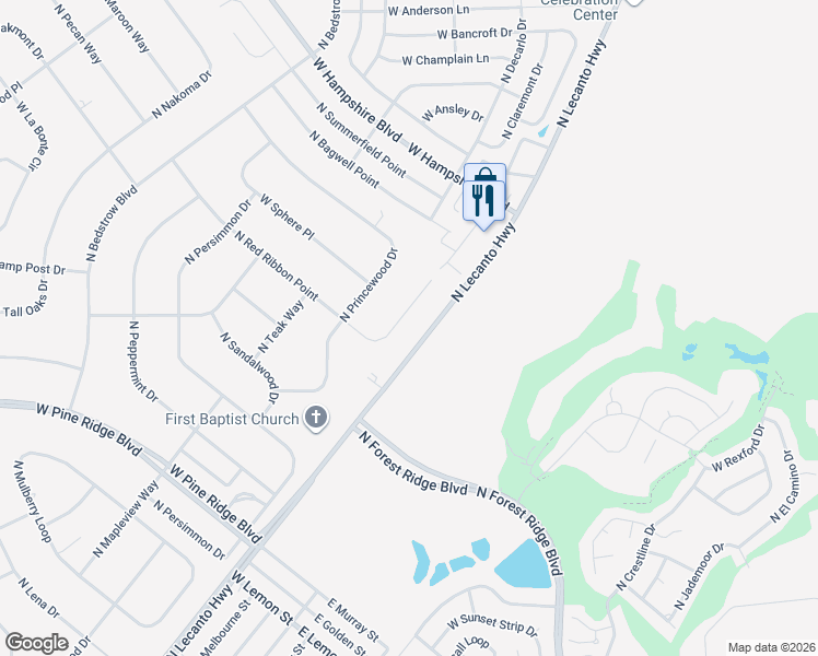 map of restaurants, bars, coffee shops, grocery stores, and more near 5080 N Red Ribbon Point in Beverly Hills