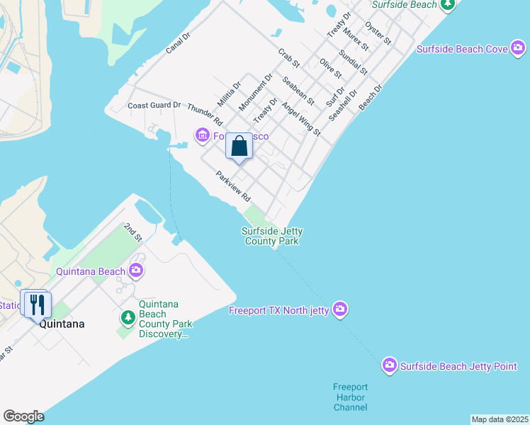 map of restaurants, bars, coffee shops, grocery stores, and more near 308 Parkview Road in Surfside Beach