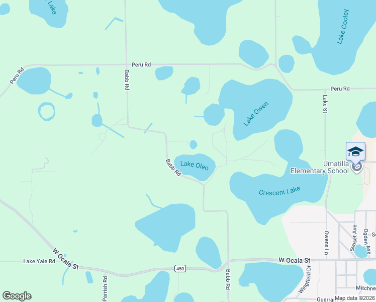map of restaurants, bars, coffee shops, grocery stores, and more near 40610 Babb Road in Umatilla