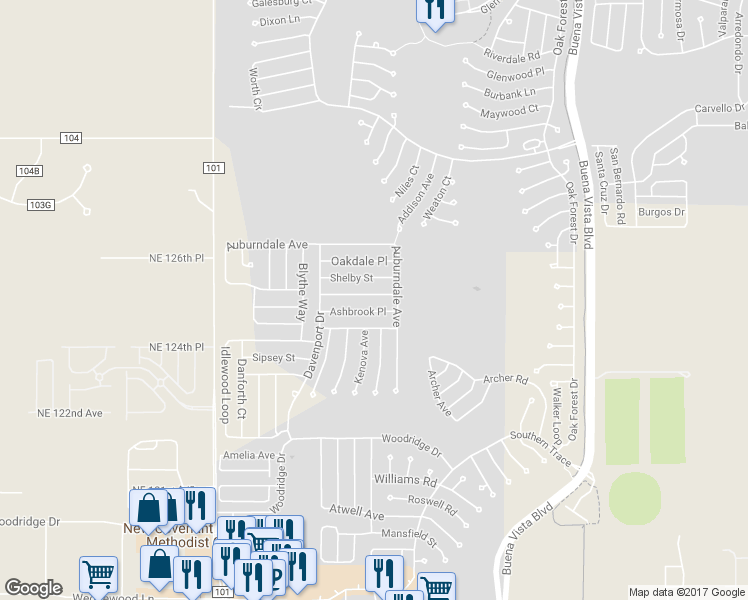 map of restaurants, bars, coffee shops, grocery stores, and more near 3294 Candlebrook Street in The Villages