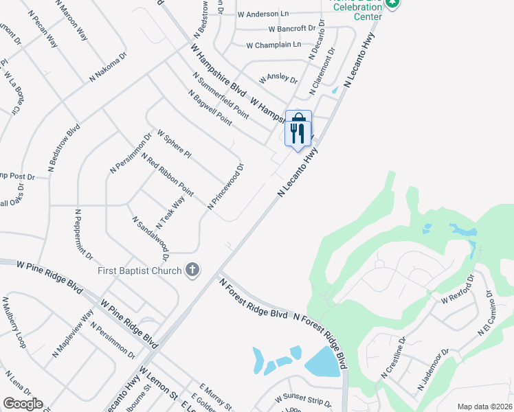 map of restaurants, bars, coffee shops, grocery stores, and more near 5080 North Red Ribbon Point in Beverly Hills