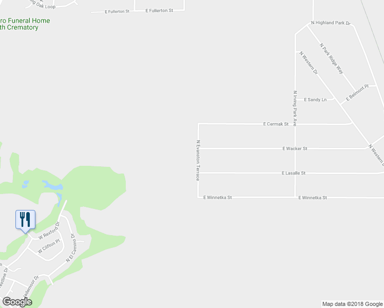 map of restaurants, bars, coffee shops, grocery stores, and more near 5282 North Evanston Terrace in Hernando