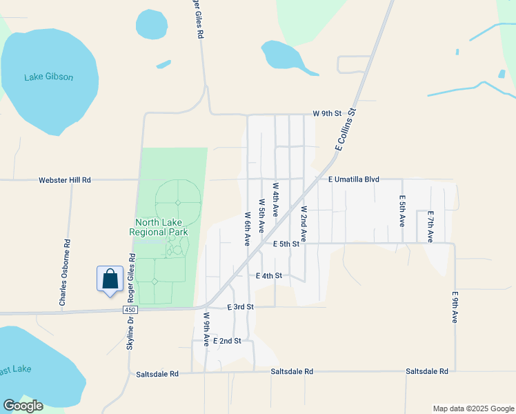 map of restaurants, bars, coffee shops, grocery stores, and more near 40641 West 5th Avenue in Umatilla