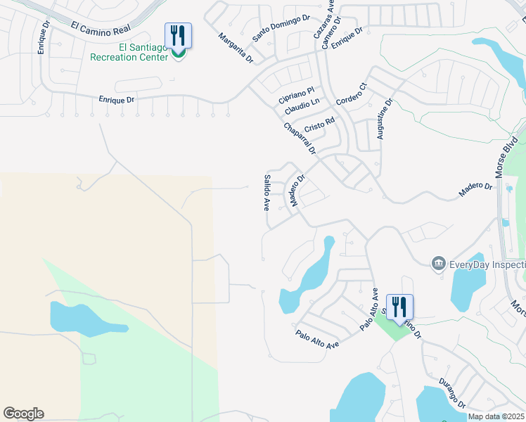 map of restaurants, bars, coffee shops, grocery stores, and more near 1112 Salido Avenue in Lady Lake