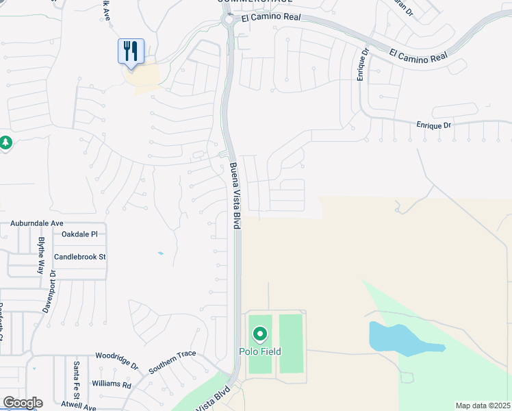 map of restaurants, bars, coffee shops, grocery stores, and more near 1104 San Bernardo Road in The Villages