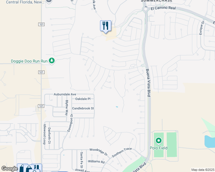 map of restaurants, bars, coffee shops, grocery stores, and more near 3189 Westmont Place in The Villages