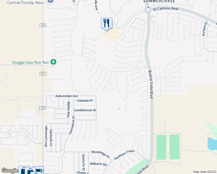 map of restaurants, bars, coffee shops, grocery stores, and more near 3189 Westmont Place in The Villages