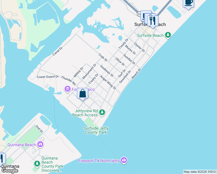 map of restaurants, bars, coffee shops, grocery stores, and more near 904 Surf Drive in Surfside Beach