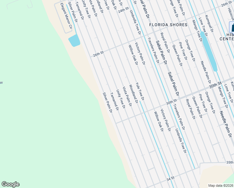 map of restaurants, bars, coffee shops, grocery stores, and more near 2903 Tamarind Drive in Edgewater