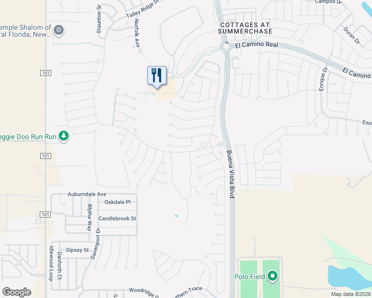 map of restaurants, bars, coffee shops, grocery stores, and more near 3048 Berwyn Way in The Villages
