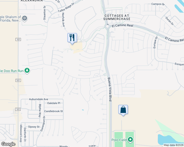 map of restaurants, bars, coffee shops, grocery stores, and more near 3048 Berwyn Way in The Villages