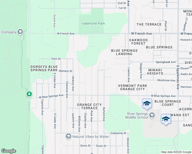 map of restaurants, bars, coffee shops, grocery stores, and more near 286 Lancaster Avenue in Orange City