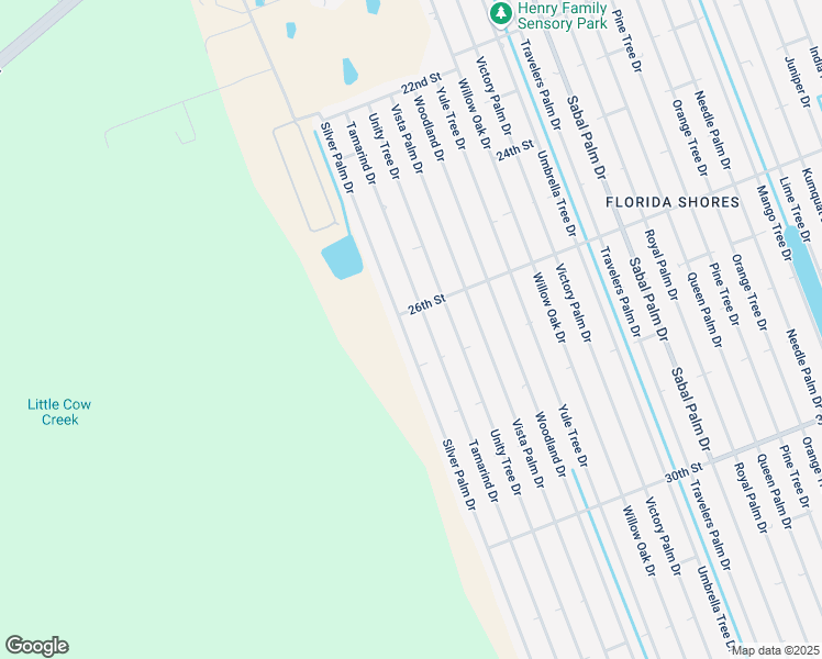 map of restaurants, bars, coffee shops, grocery stores, and more near 2611 Silver Palm Drive in Edgewater