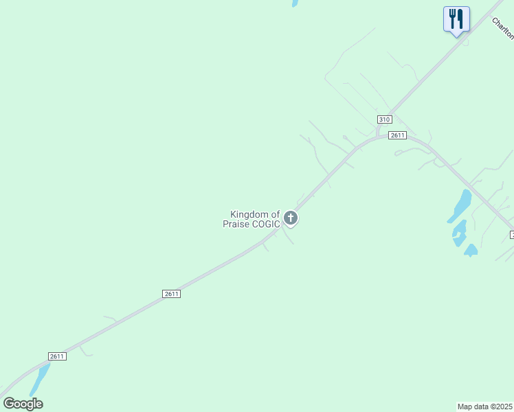 map of restaurants, bars, coffee shops, grocery stores, and more near 6600 Farm to Market 2611 in Brazoria