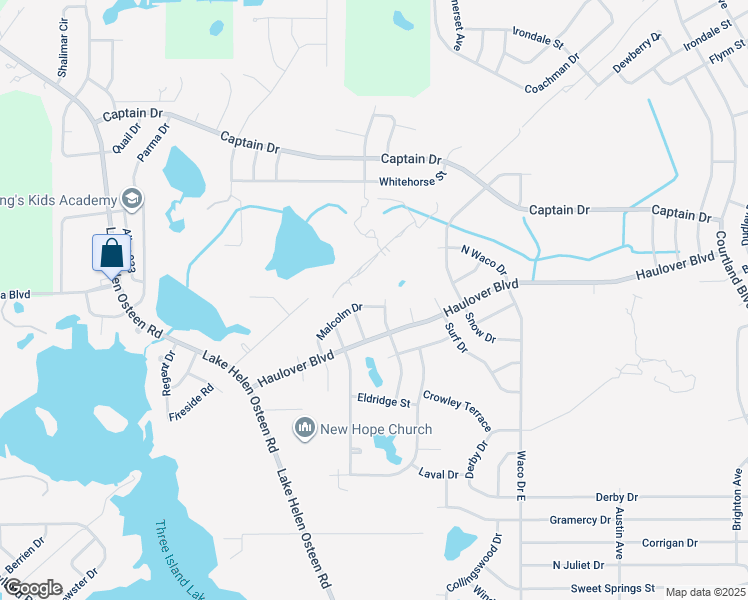 map of restaurants, bars, coffee shops, grocery stores, and more near 2999 Burlington Avenue in Deltona