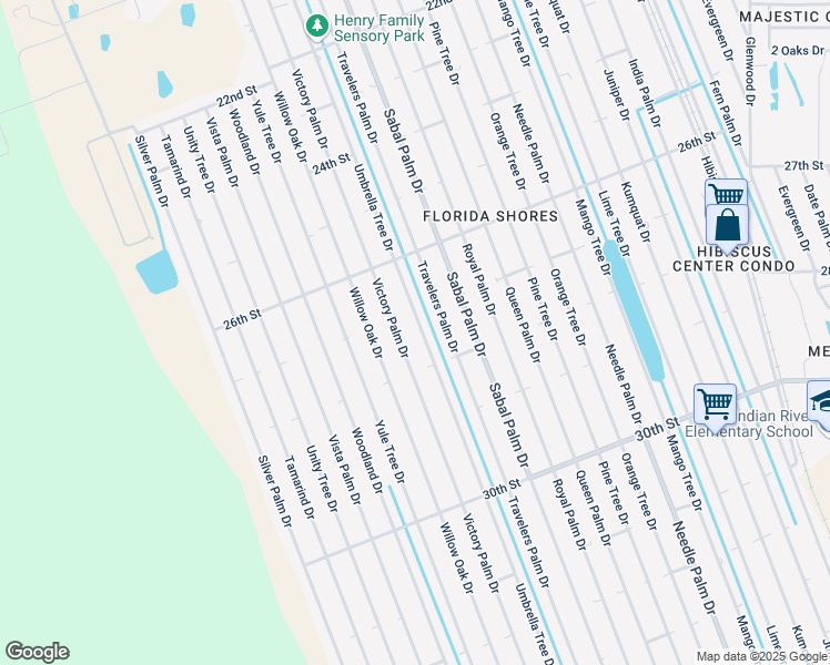 map of restaurants, bars, coffee shops, grocery stores, and more near 2724 Umbrella Tree Drive in Edgewater
