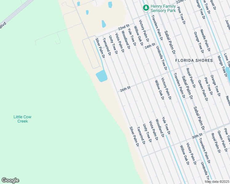 map of restaurants, bars, coffee shops, grocery stores, and more near 2611 Silver Palm Drive in Edgewater