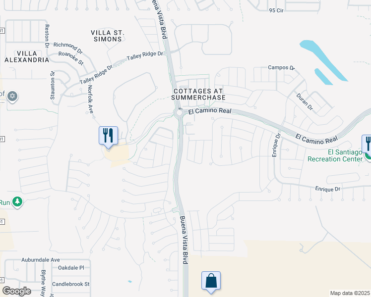 map of restaurants, bars, coffee shops, grocery stores, and more near 1420 Azteca Loop in The Villages