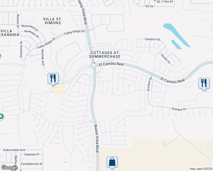 map of restaurants, bars, coffee shops, grocery stores, and more near 1479 Azteca Loop in The Villages