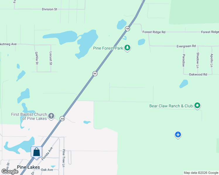 map of restaurants, bars, coffee shops, grocery stores, and more near 32773 Hill Street in Eustis