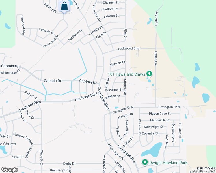 map of restaurants, bars, coffee shops, grocery stores, and more near 3107 Dudley Drive in Deltona