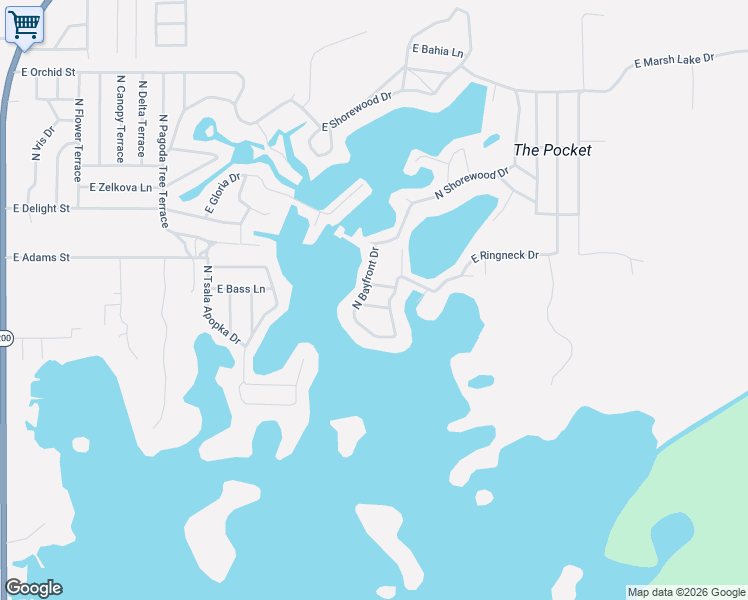 map of restaurants, bars, coffee shops, grocery stores, and more near 6135 North Bayfront Drive in Hernando